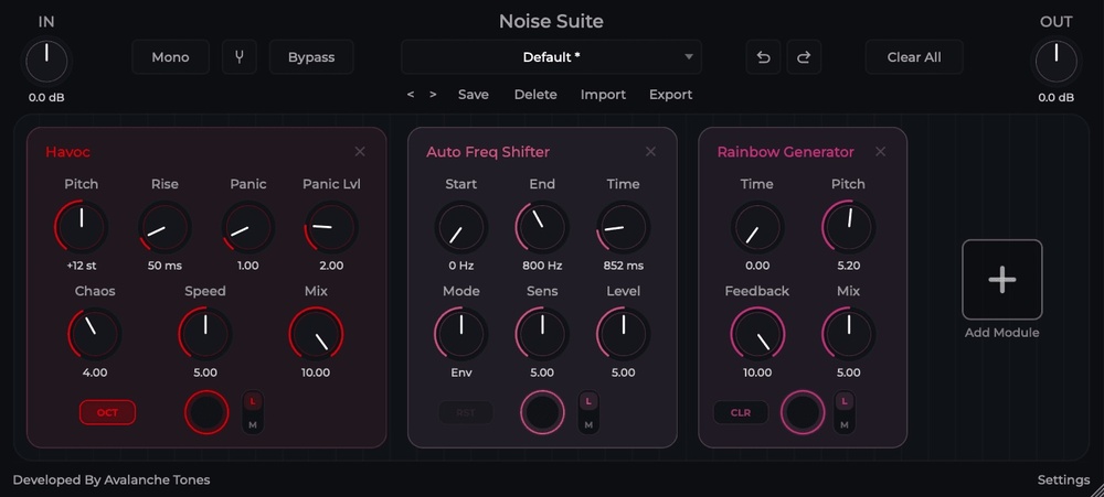 Avalanche Tones เปิดตัว Noise Suite ปลั๊กอินสร้างเสียงเอฟเฟกต์ตัวที่สอง